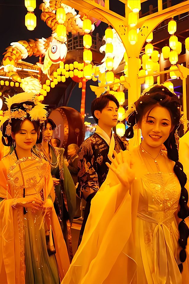 国漫风潮 彩灯伴行